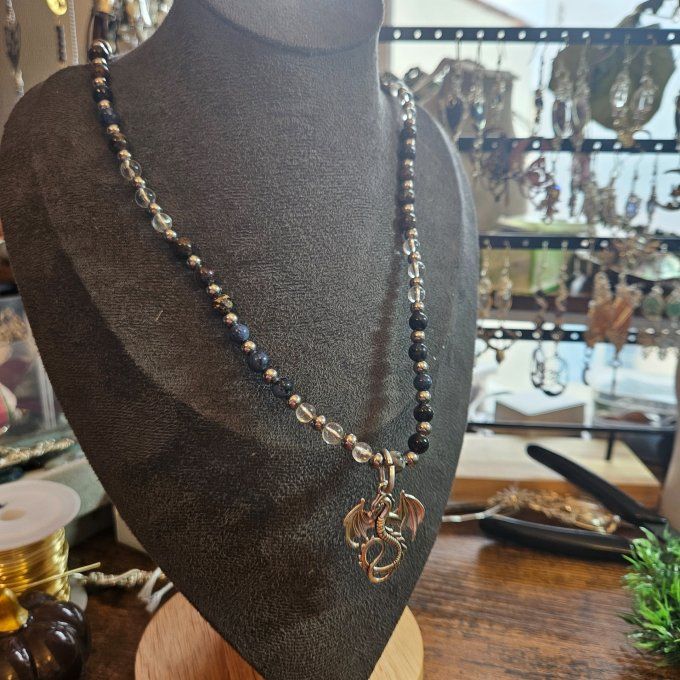 Collier Dragon des tempêtes 
