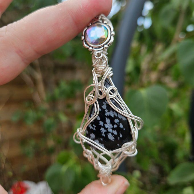 Obsidienne Flocon de Neige ✨