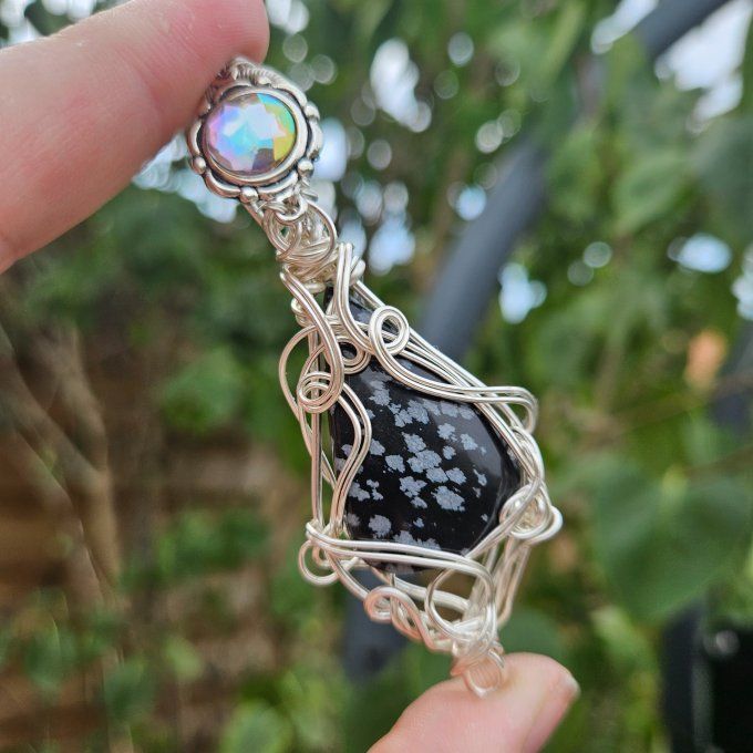 Obsidienne Flocon de Neige ✨