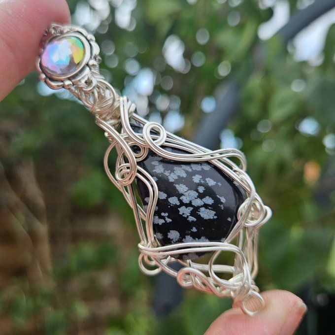 Obsidienne Flocon de Neige ✨