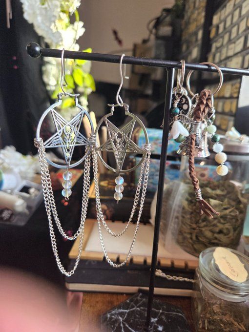 Boucle d’oreille - tête de bouc✨Or ou argent .