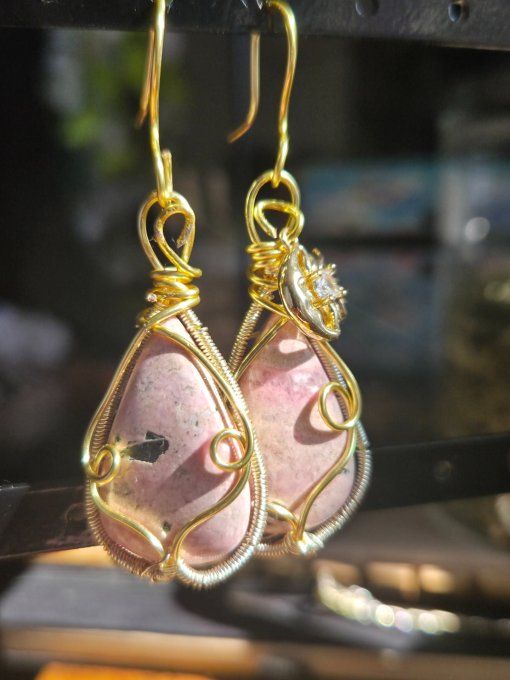 Boucles D’Oreilles Cobatocalcite – Amour De Soi             