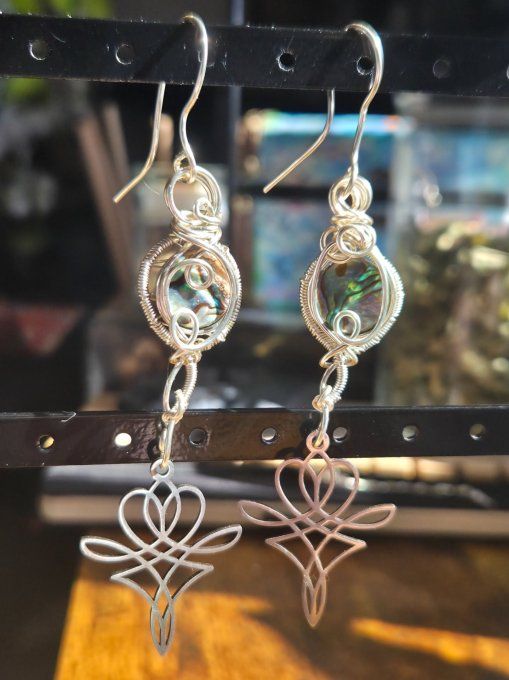 Boucle d'oreille Ormeau Abalone