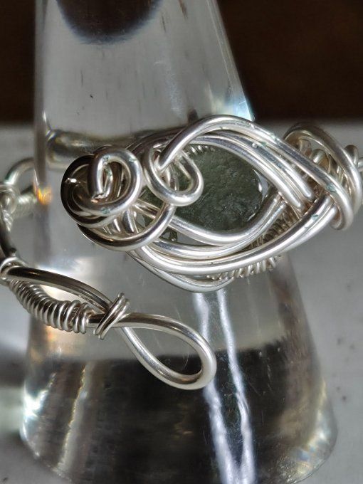  Bague ajustable Moldavite  - ✨Pierre des Étoiles
