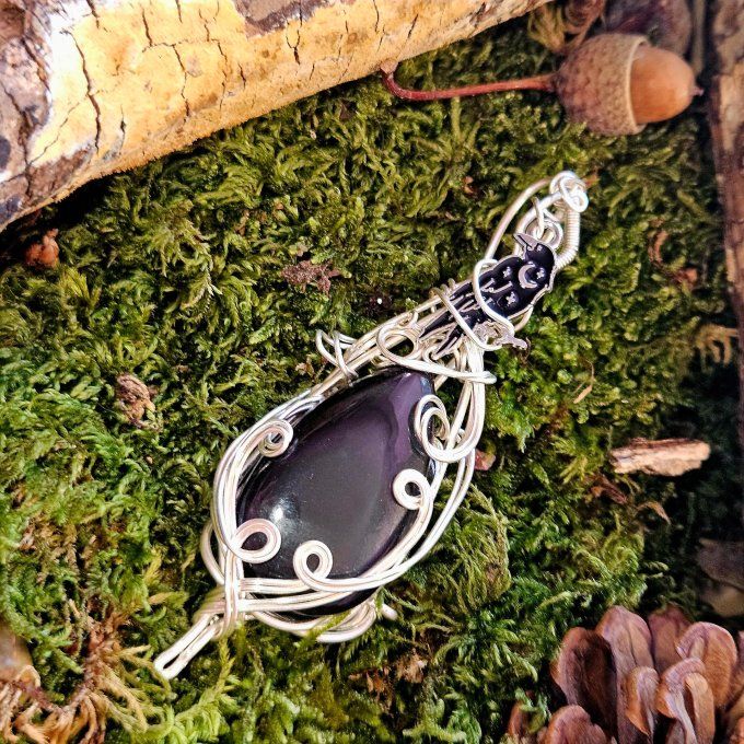 Obsidienne Oeil céleste-Obsidienne de feu 