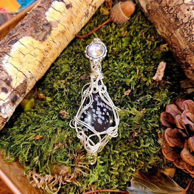 Obsidienne Flocon de Neige ✨