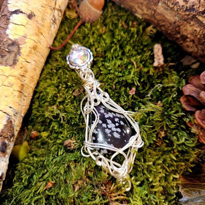 Obsidienne Flocon de Neige ✨