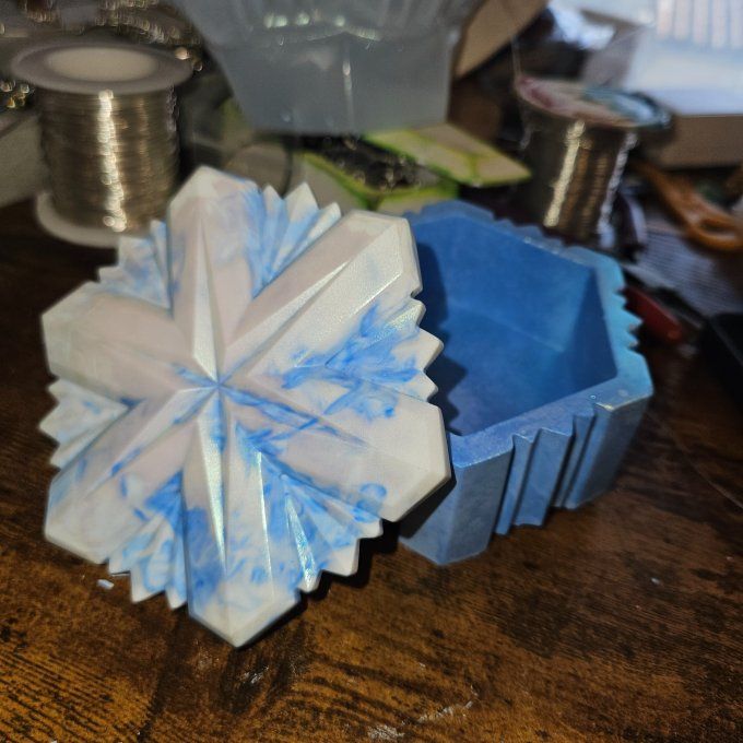 Coffret parure cyanite bleu 