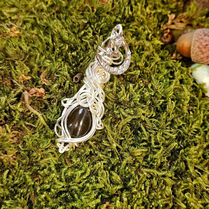 scapolite noire -chrysobéryl wernerite ✨Lune eternelle