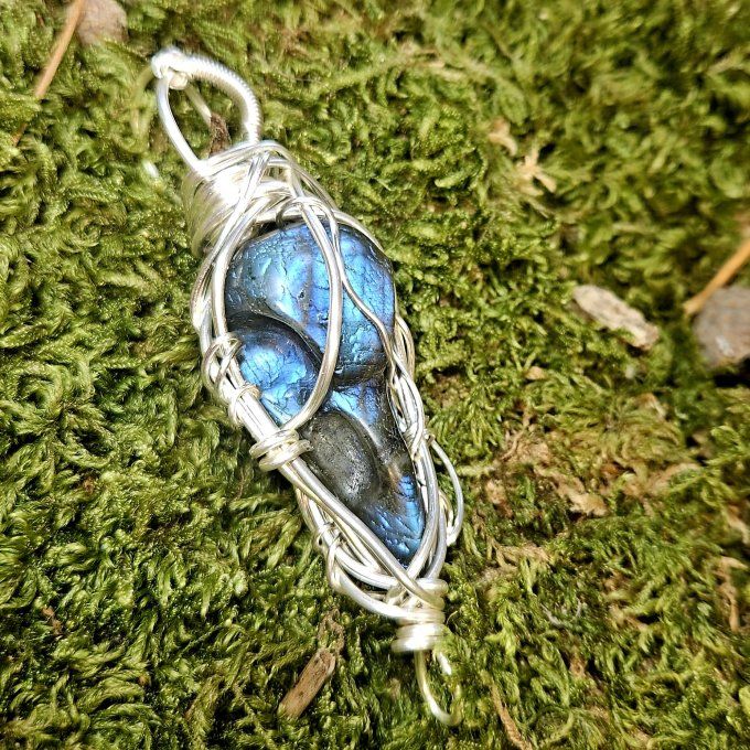 Corbeau - labradorite Bleu 