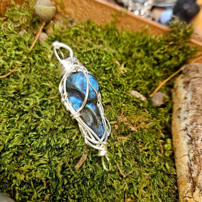 Corbeau - labradorite Bleu 