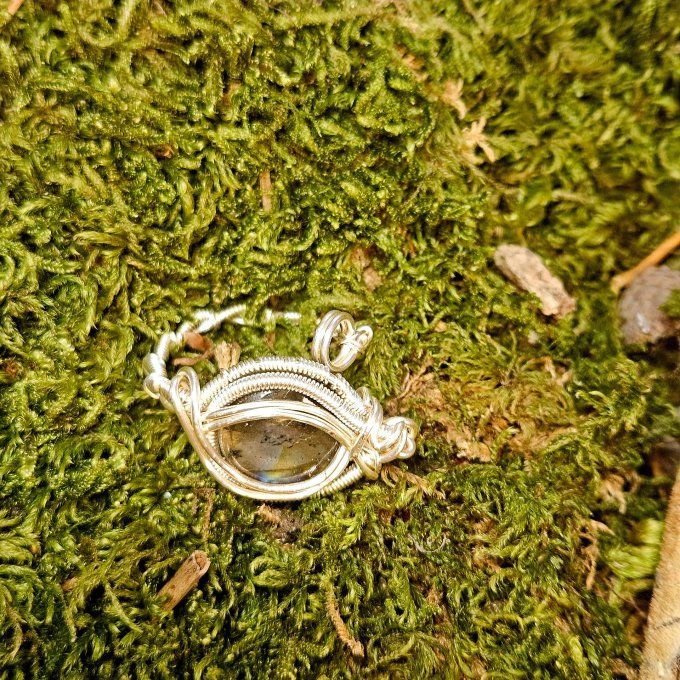 Bague Labradorite ajustable