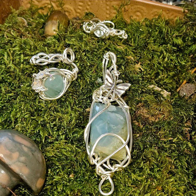 Amulette aigue marine✨