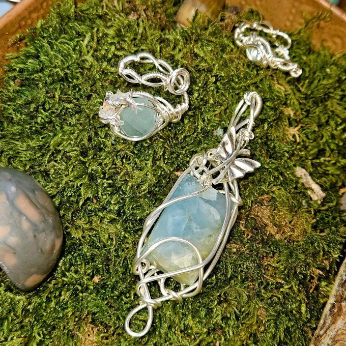 Amulette aigue marine✨