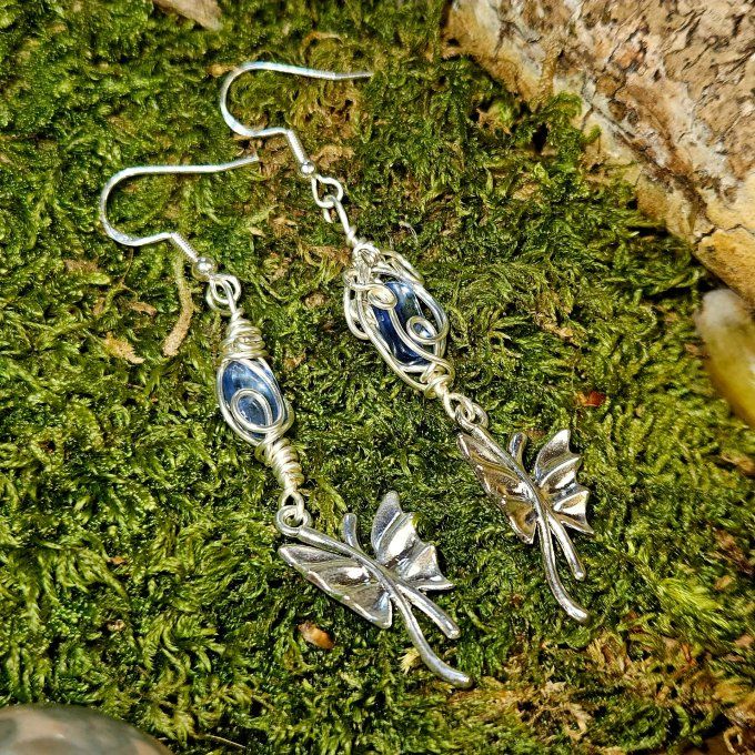 Boucle cyanite Bleu 