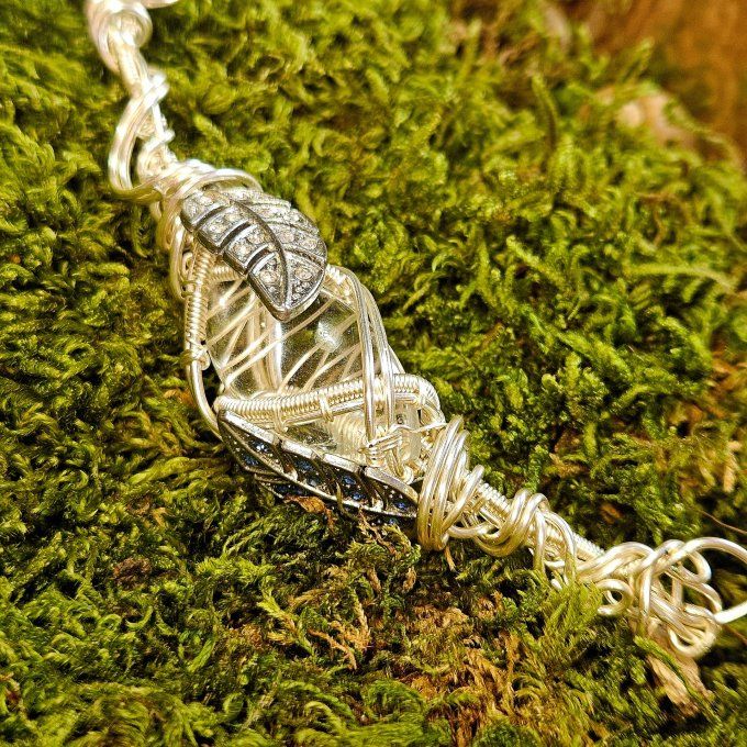 Cristal de roche -✨collier Charms modulable 
