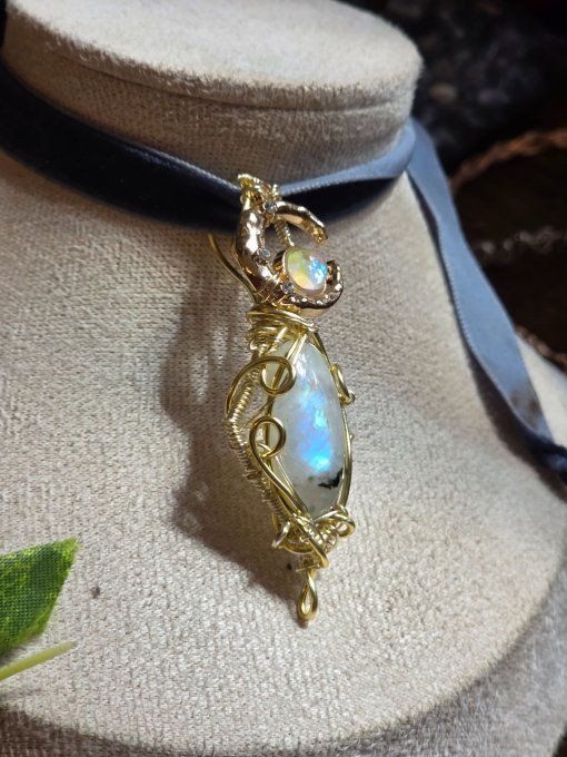 Eclat D'OR Pierre de lune- Protection Énergétique