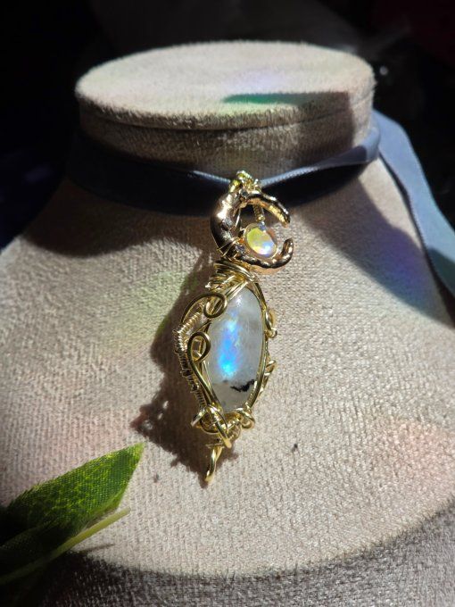 Eclat D'OR Pierre de lune- Protection Énergétique