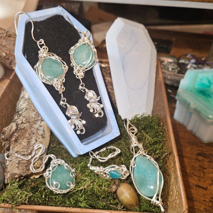 Coffret- Parure Amazonite 