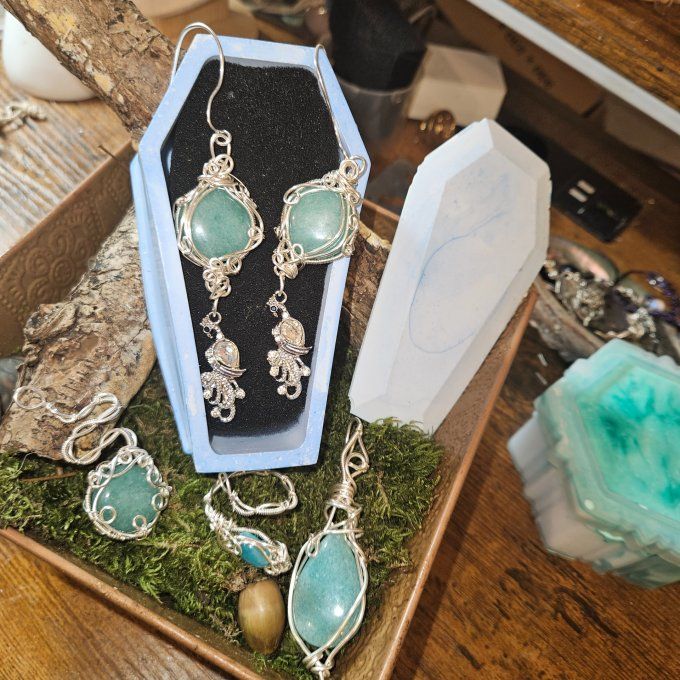 Coffret- Parure Amazonite 