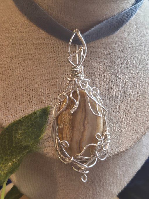 Pendentif Argent En Jaspe Paysage – Créativité, Ancrage & Harmonie  