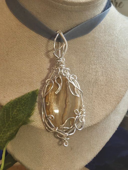 Pendentif Argent En Jaspe Paysage – Créativité, Ancrage & Harmonie  