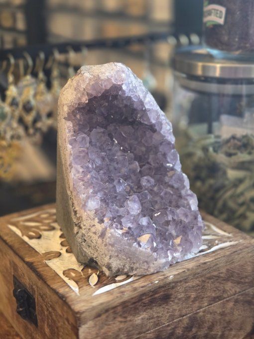 Druse amethyste trappiche 950 g -110mm
