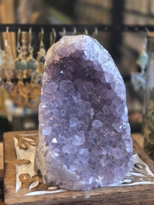 Druse amethyste trappiche 950 g -110mm