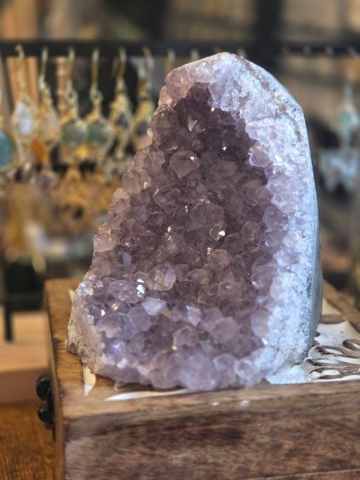 Druse amethyste trappiche 950 g -110mm