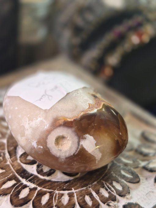 Galet agate de feu 60 mm