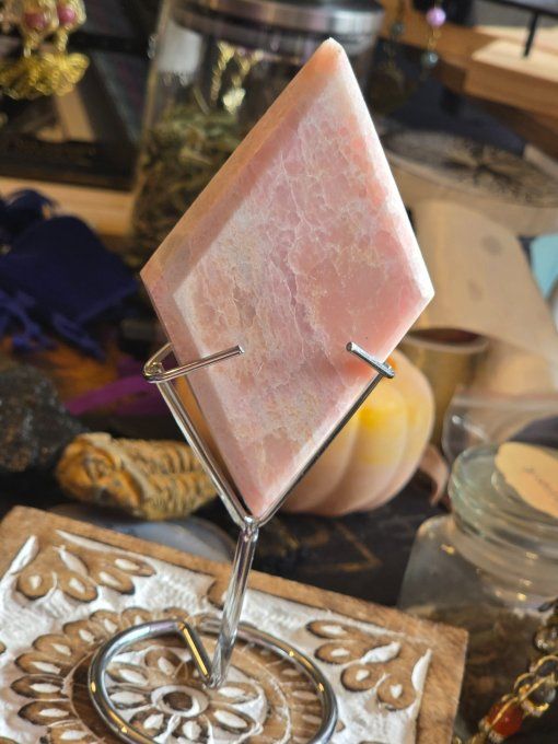 Losange opale rose 100 mm