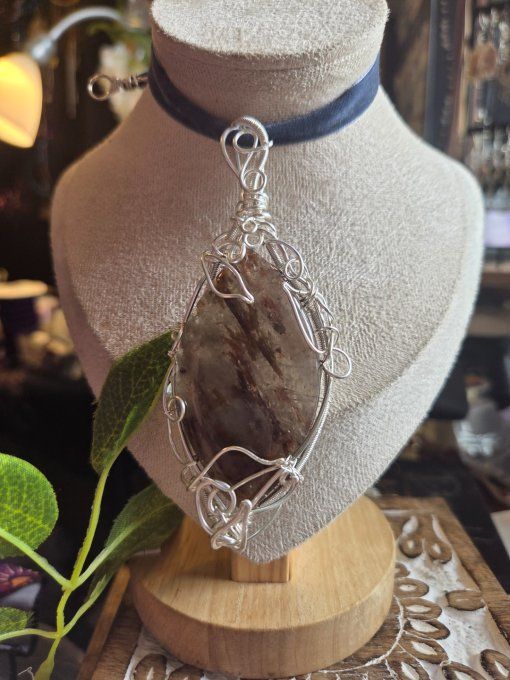 Amulette Quartz hématoïde ✨transforme l'énergie 