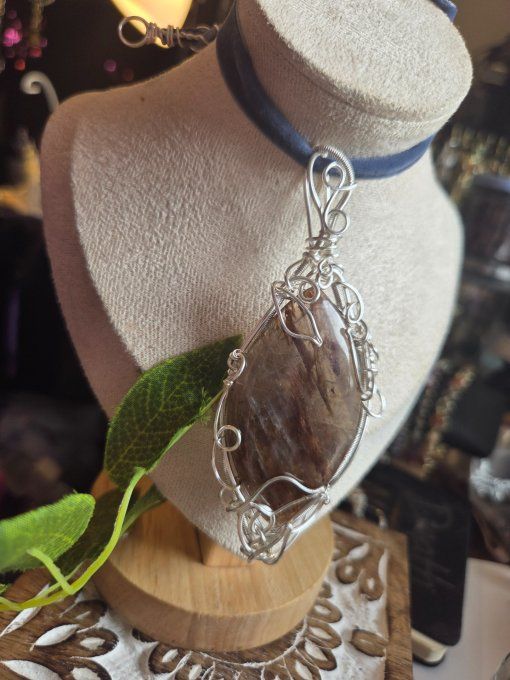 Amulette Quartz hématoïde ✨transforme l'énergie 