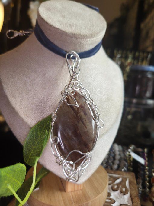 Amulette Quartz hématoïde ✨transforme l'énergie 