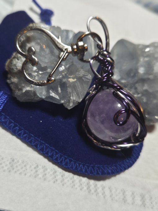 Porte clé sphére Améthyste  