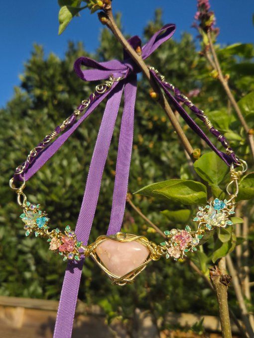 Collier Persephone Opale Rose – Harmonie Émotionnelle & Protection