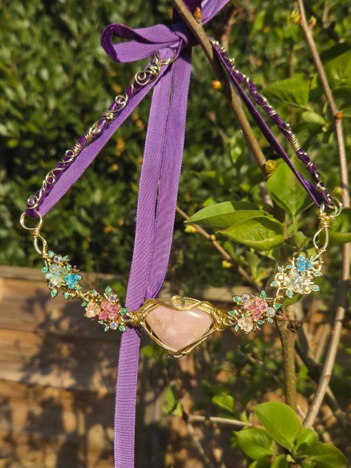 Collier Persephone Opale Rose – Harmonie Émotionnelle & Protection