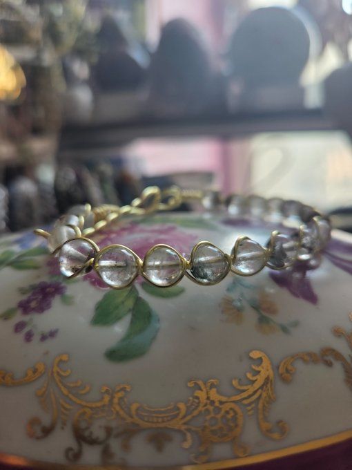 Bracelet Lodolite -Quartz jardin