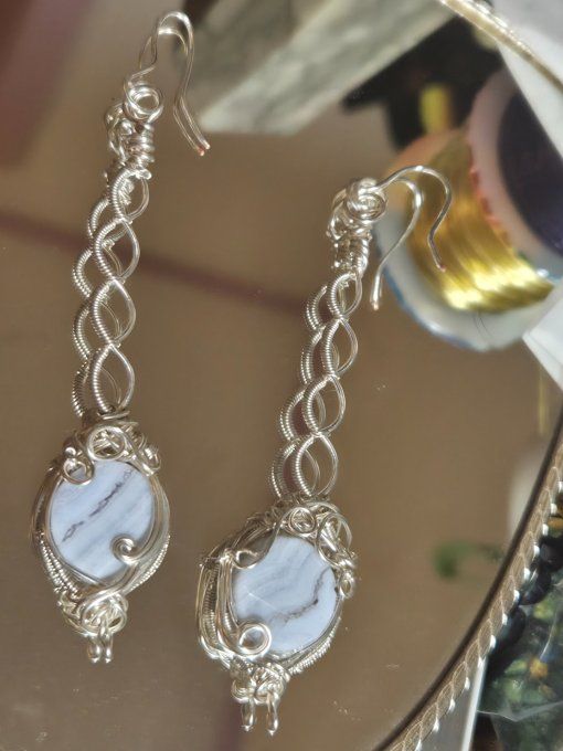 Boucle Agate Blue Lace -