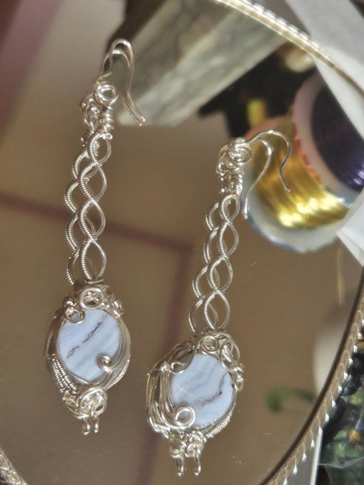 Boucle Agate Blue Lace -