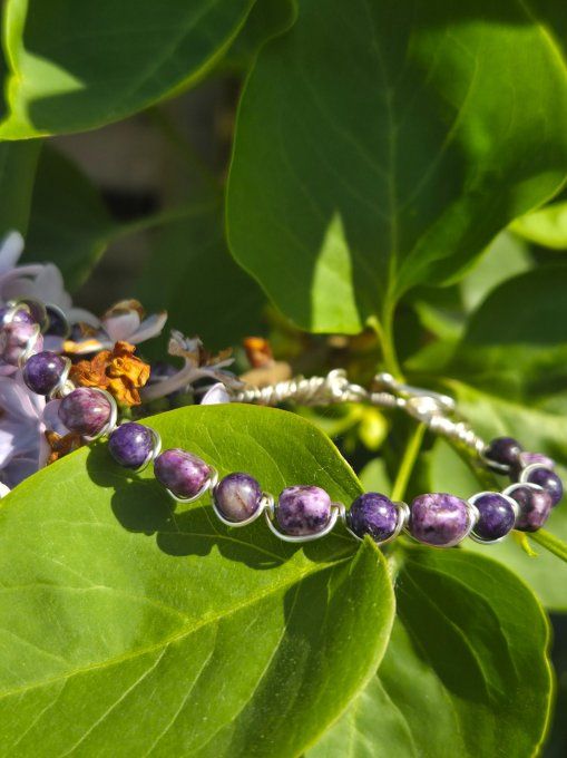 Bracelet Charoite Pierre de Transformation et de Libération ✨   