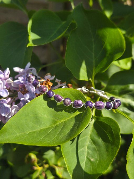 Bracelet Charoite Pierre de Transformation et de Libération ✨   
