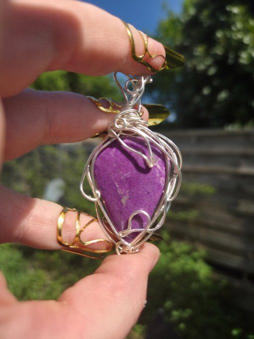 Pendentif stichtite argent : Compassion liberation