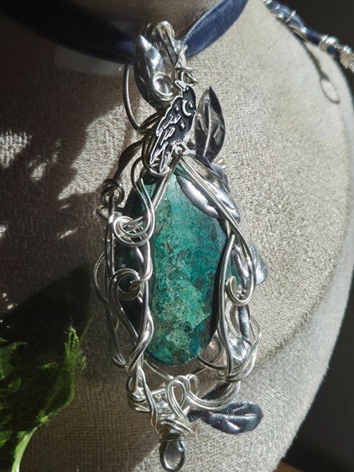Sylves pendentif Chrysocolle 