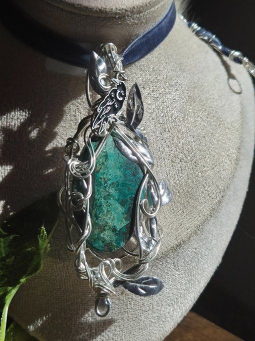 Sylves pendentif Chrysocolle 
