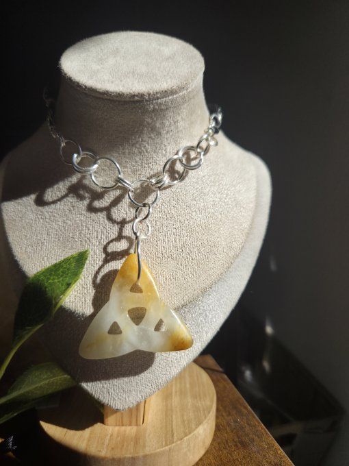 Collier Triketra  Cornaline – Énergie et vitalité