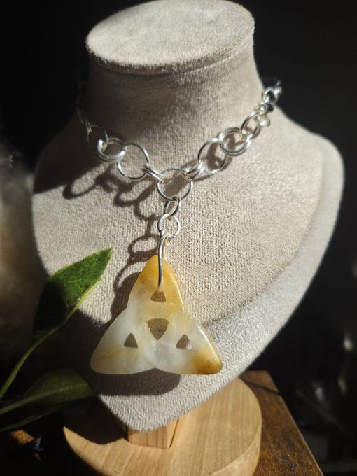 Collier Triketra  Cornaline – Énergie et vitalité