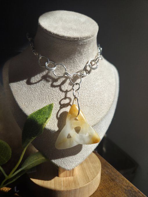 Collier Triketra  Cornaline – Énergie et vitalité