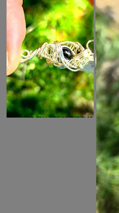  Pendentif Black Star Diopside 