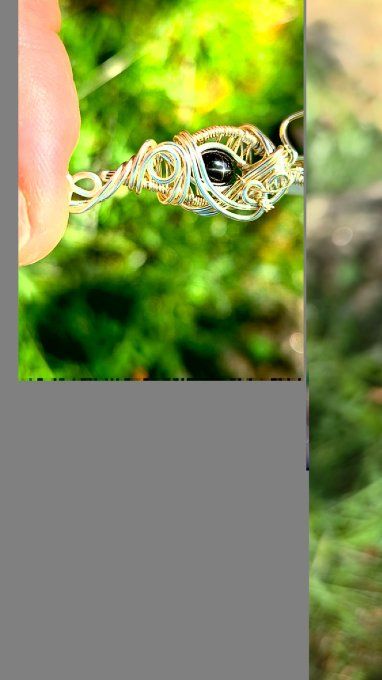 Pendentif Black Star Diopside 